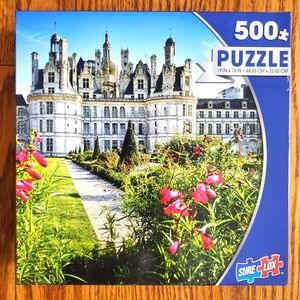 Sure Lox 500 Piece Puzzle Castle Chateau De Chambord France‎ New 19"x13" Sealed